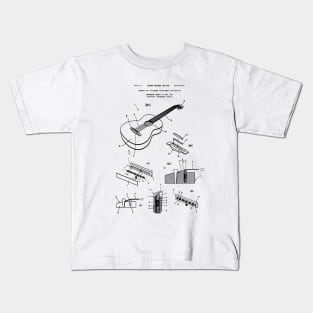 Acoustic Guitar Player Gift Patent Print Kids T-Shirt